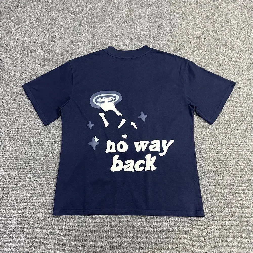 Design Trapped in Time Graphic Oversized T-Shirt Navy - 9