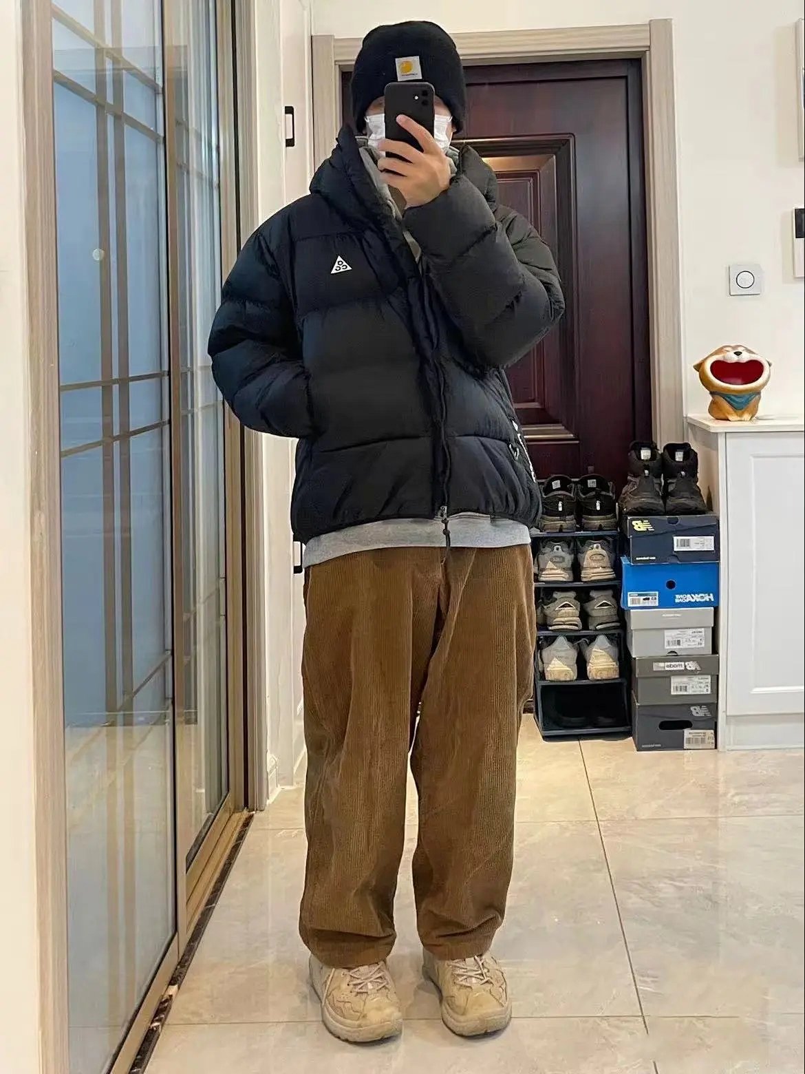 Moncler Genius Down Jacket Burgundy with Teal Panels product detail 12 in Litbuy spreadsheet finds