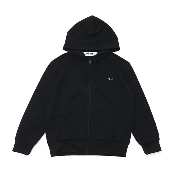 Design Plain White Zip-Up Hoodie - 4
