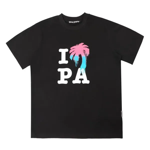 Palm Angels I PA Palm Tree Black T-Shirt - 1