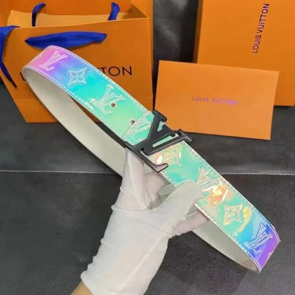 Louis Vuitton LV Initiales Iridescent Holographic Belt - 1