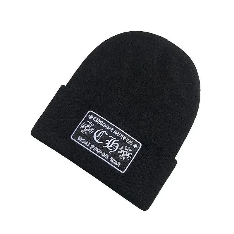 Chrome Hearts x Comme des Garçons Cross Embroidered Black Beanie - 9