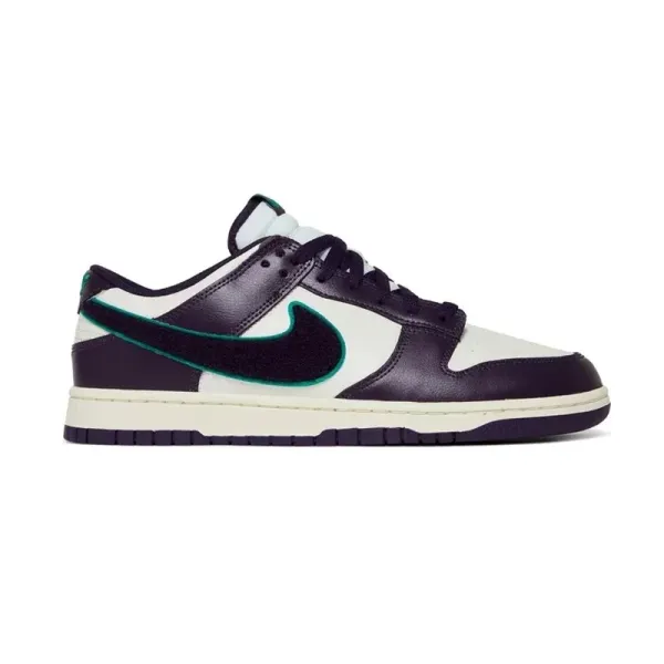 Nike Dunk Low Purple Teal Swoosh Sneakers - 1