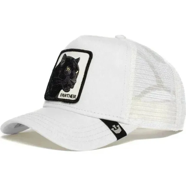 Goorin Bros Panther Patch White Trucker Hat - 1