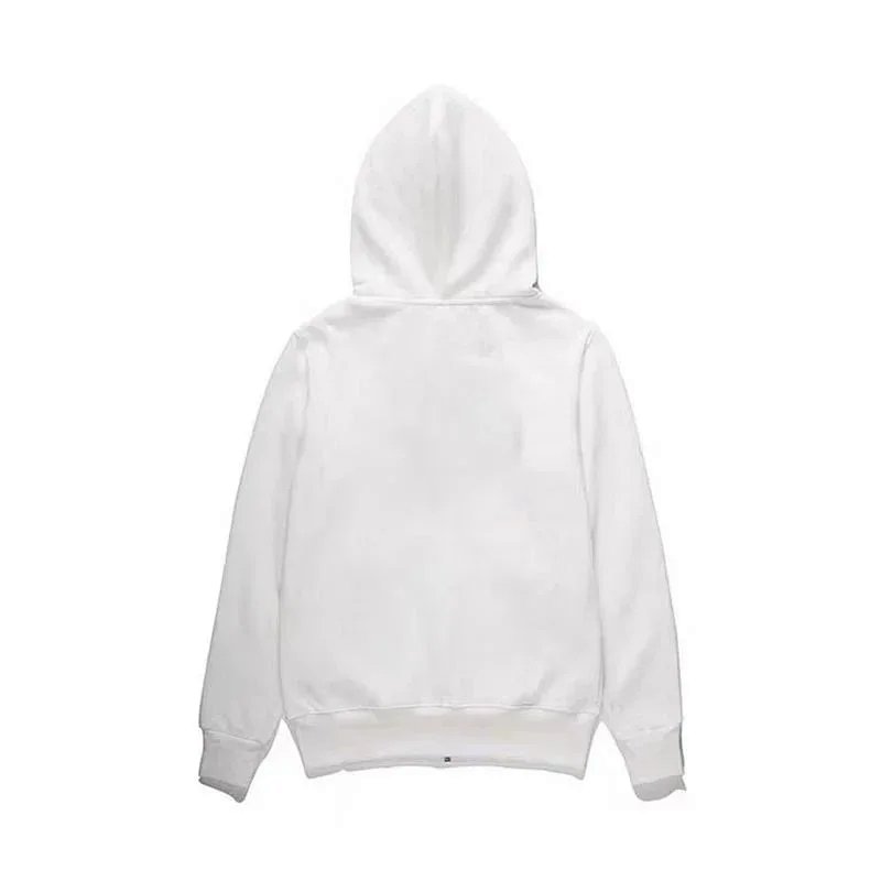Plain White Zip-Up