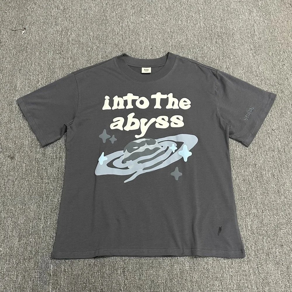 Design Trapped in Time Graphic Oversized T-Shirt Navy - 10