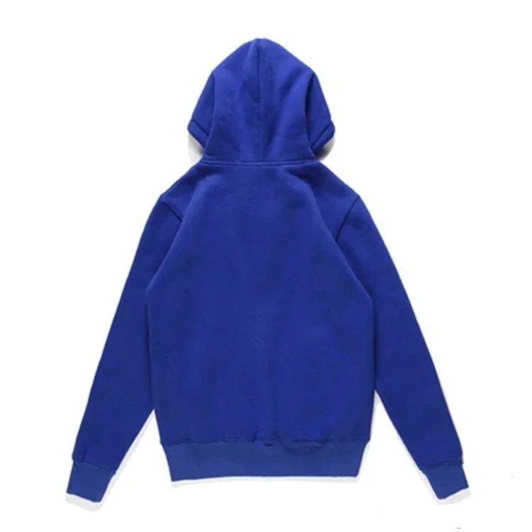 前小红心开衫加绒蓝色