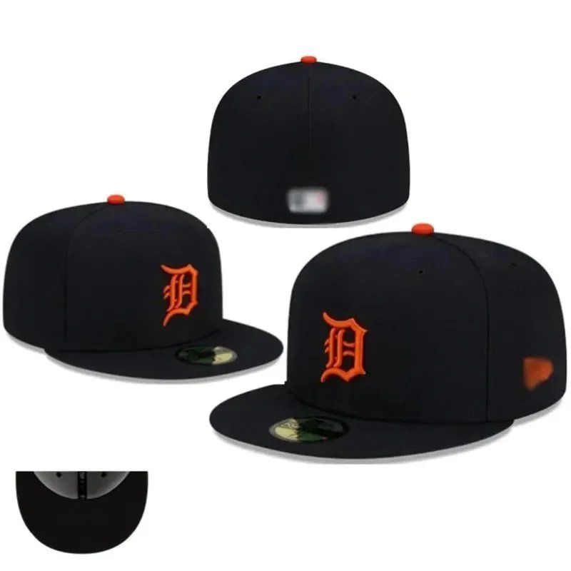 New Era Detroit Tigers 59FIFTY Black Orange Snapback Hat - 11