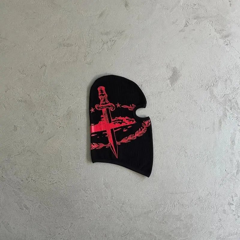 Supreme Black Red Balaclava