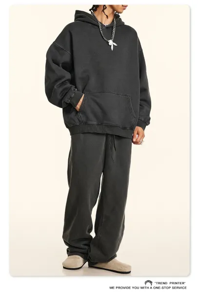 Saint Tears Relaxed Fit Sweatpants Deep Gray - 25