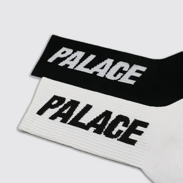 Palace Skateboards Logo Socks White - 3