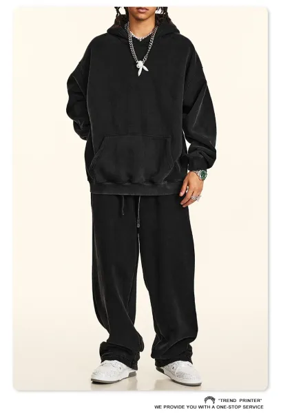 Saint Tears Relaxed Fit Sweatpants Deep Gray - 11