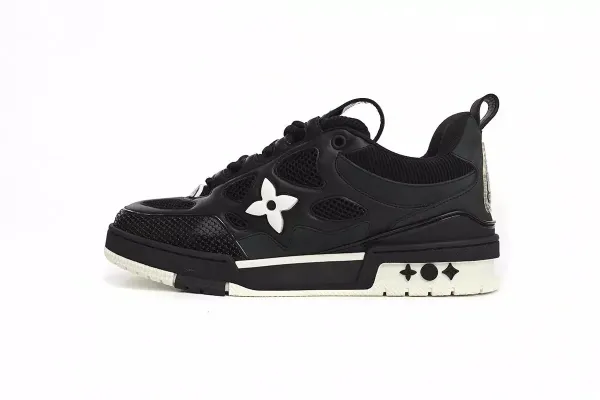 Louis Vuitton Trainer Black and White Sneakers - 1