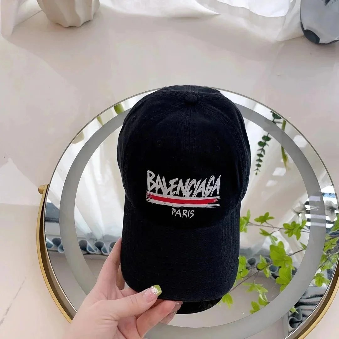 Balenciaga BB Logo Embroidered Monogram Baseball Cap Gray - 7