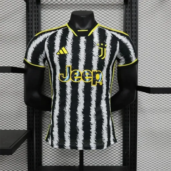 Adidas Juventus 2024-25 Home Jersey Black White Yellow - 1