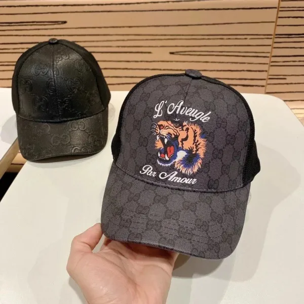 Gucci Tiger Print GG Supreme Baseball Cap Multicolor - 2