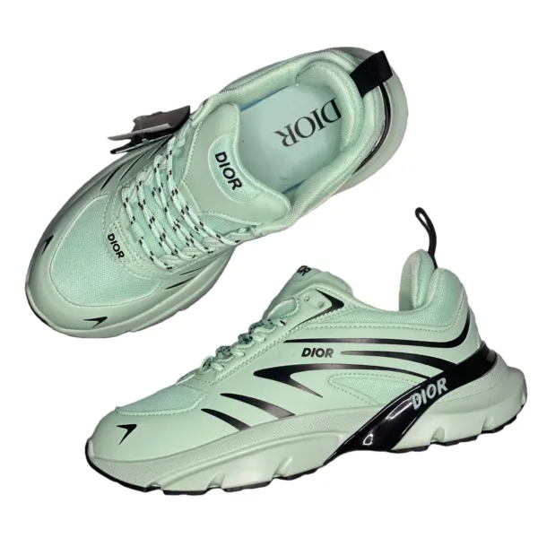 Dior B44 Low Mint Green Chunky Sneakers - 1