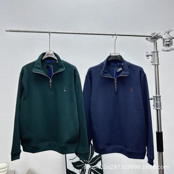 Ralph Lauren Polo Half-Zip Sweater Forest Green - 5