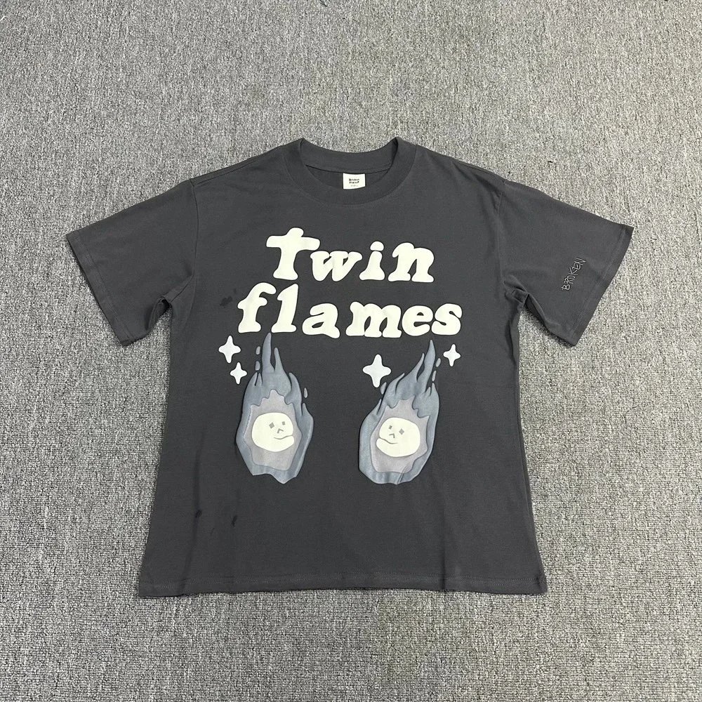Design Trapped in Time Graphic Oversized T-Shirt Navy - 3