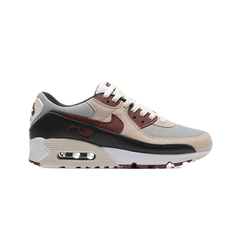 Nike Air Max 90 Burgundy Beige Sneakers - 10
