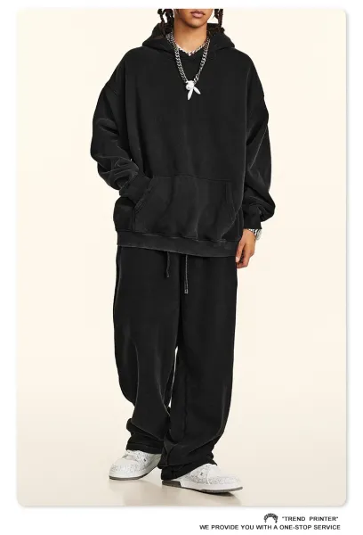 Saint Tears Relaxed Fit Sweatpants Deep Gray - 12