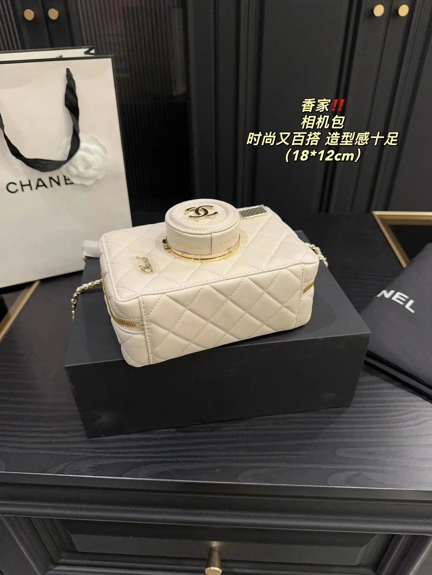 Chanel Bucket Bag Burgundy Quilted Leather Handbag - 6