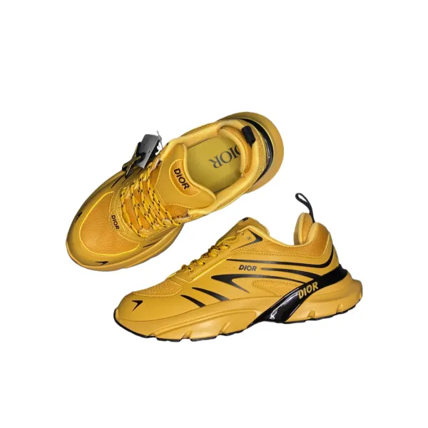 Dior B44 Yellow Chunky Sneakers - 1