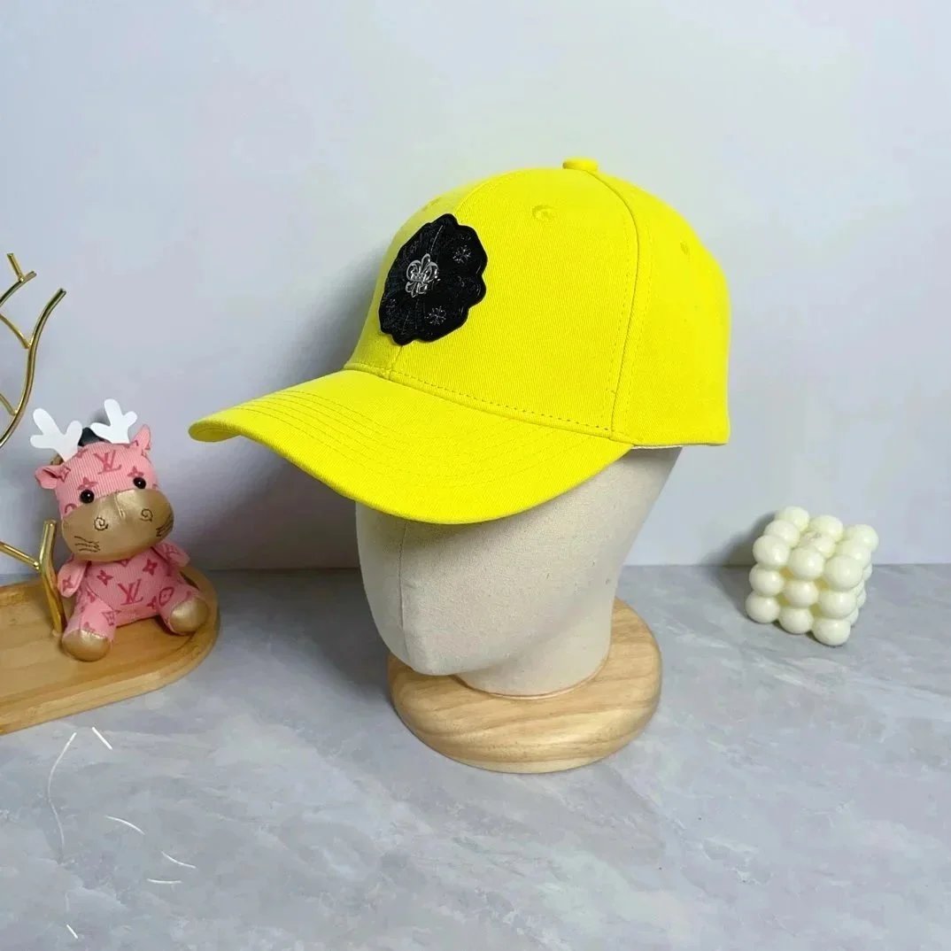Louis Vuitton Monogram Floral Embroidered Yellow Baseball Cap - 1