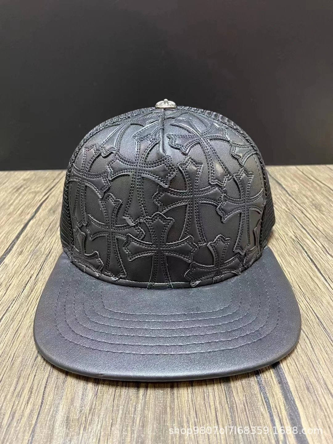 Chrome Hearts Hollywood USA Trucker Cap Black/White - 9