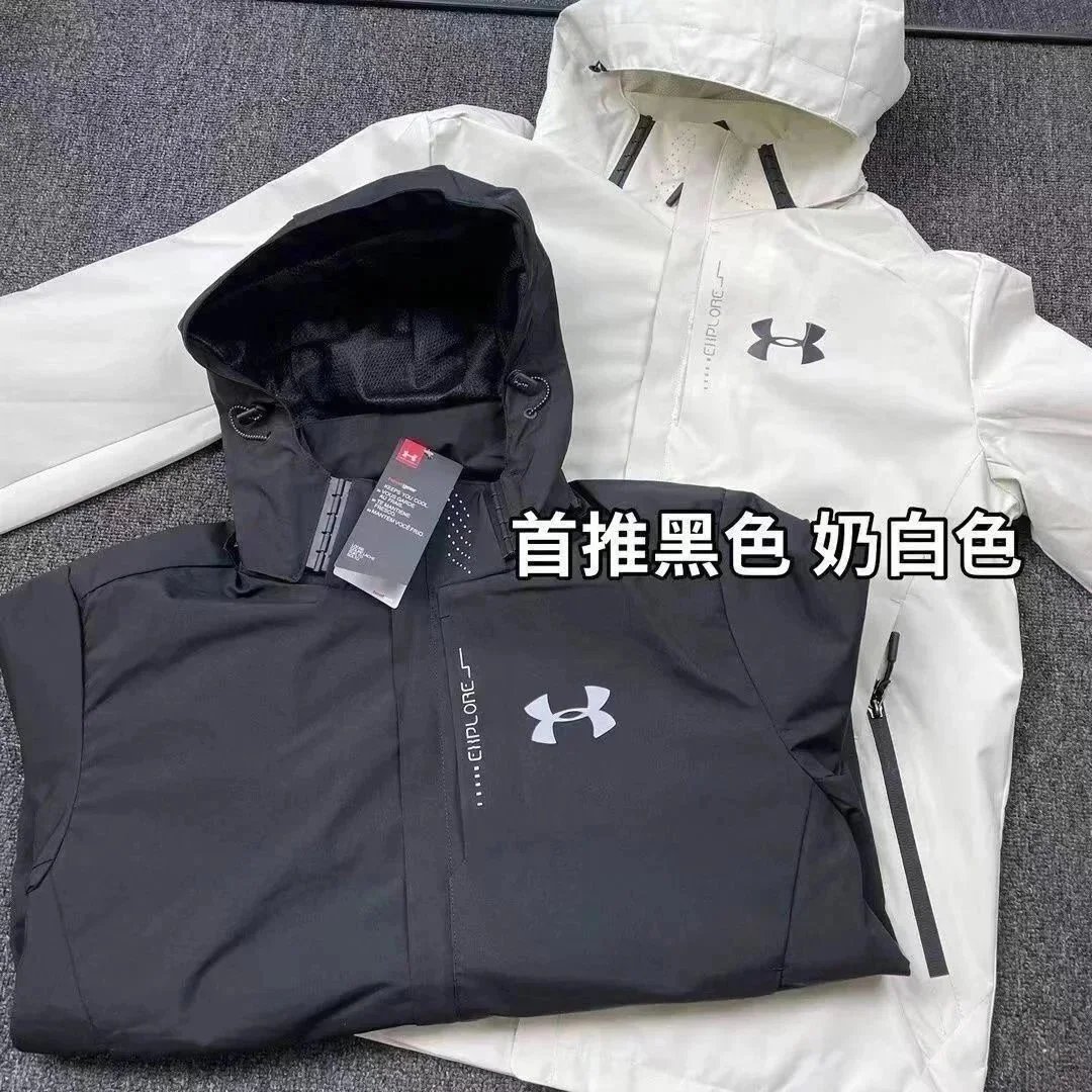 Under Armour Storm Windstopper Hooded Jacket Gray Outerwear - 4