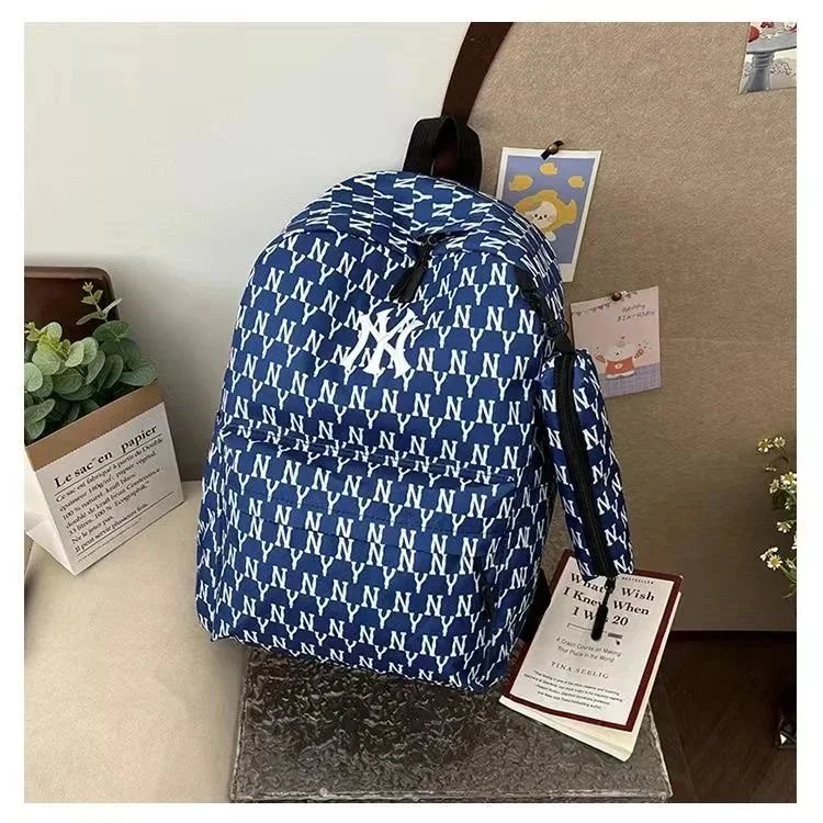 MLB New York Yankees Monogram Print Black Backpack - 3