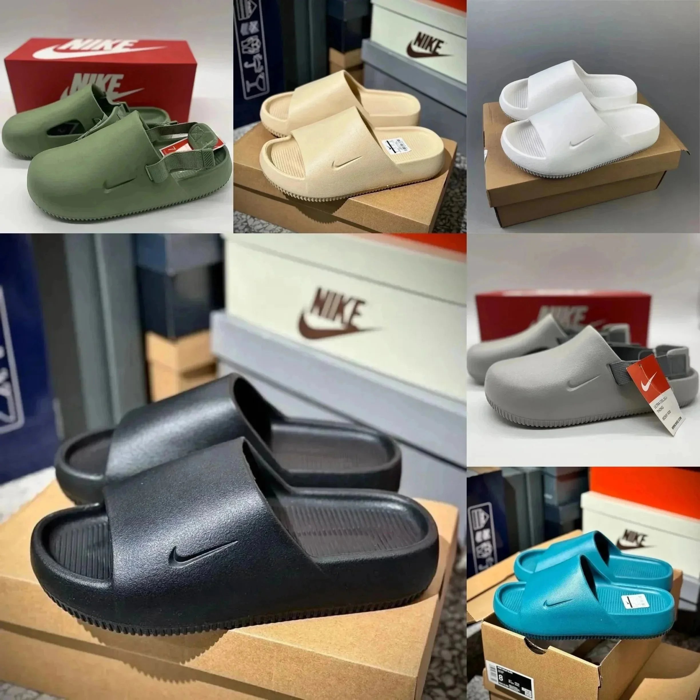 Nike Benassi JDI White Sandals - 3
