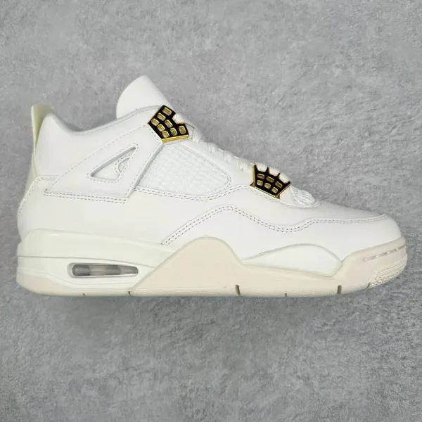 Air Jordan 4 Retro White Gold Sneakers - 1