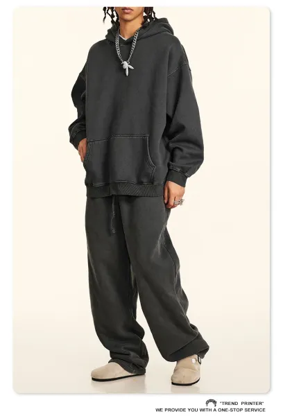 Saint Tears Relaxed Fit Sweatpants Deep Gray - 24
