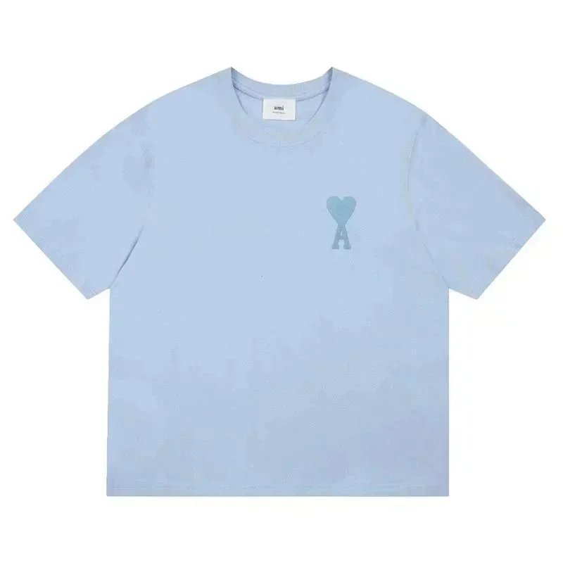 AMI Paris Heart Logo Black T-Shirt - 3