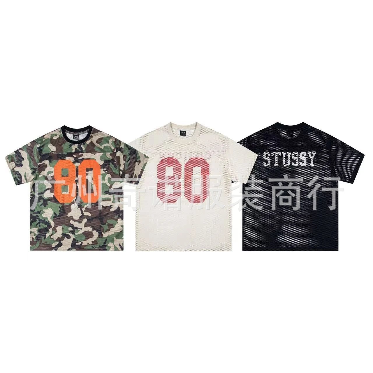 STUSSY 80 Mesh T-Shirt Collection