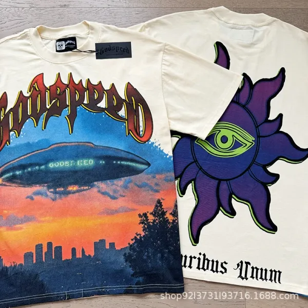 Godspeed UFO Sunset Graphic T-Shirt Multicolor - 1