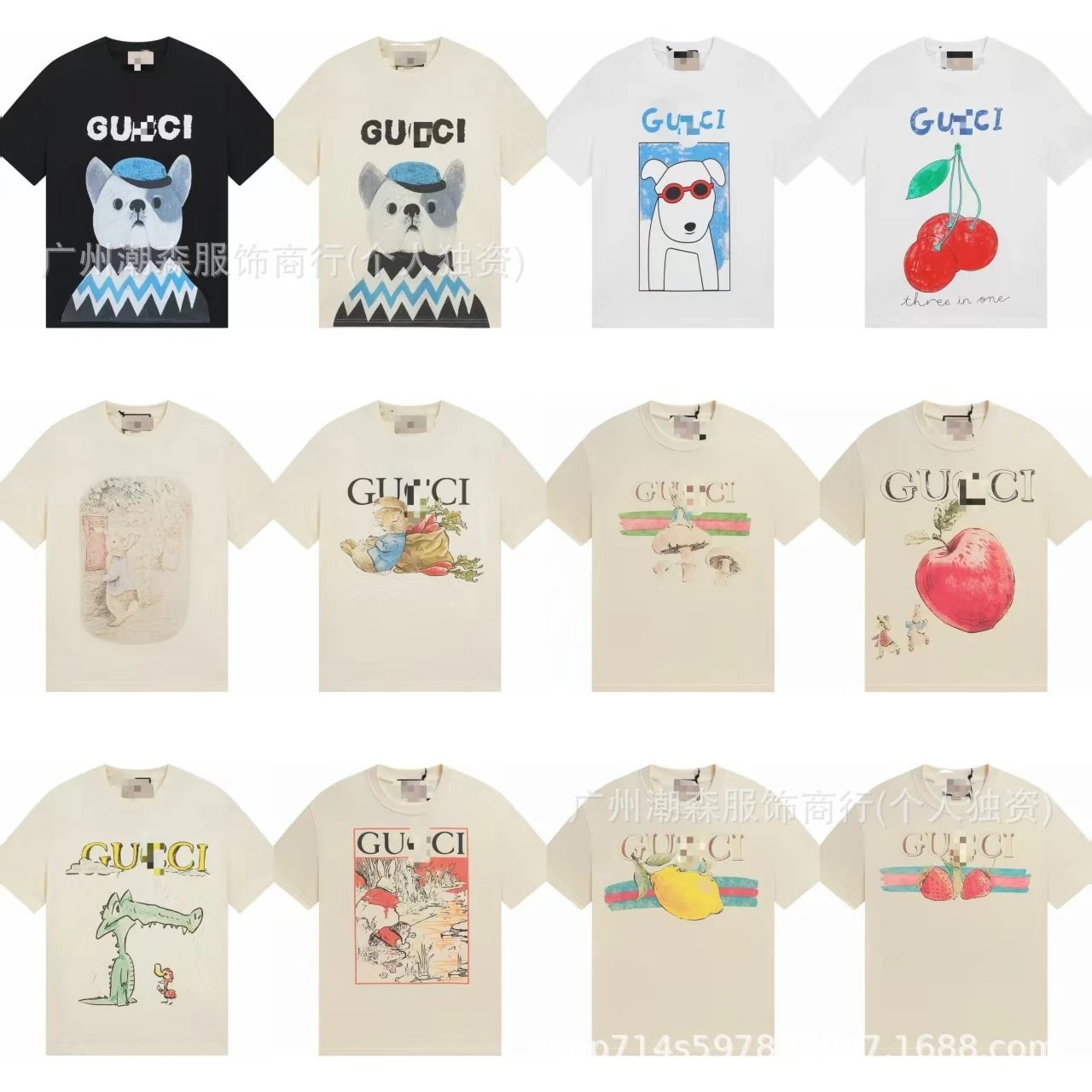 Gucci Graphic Print T-Shirt Collection