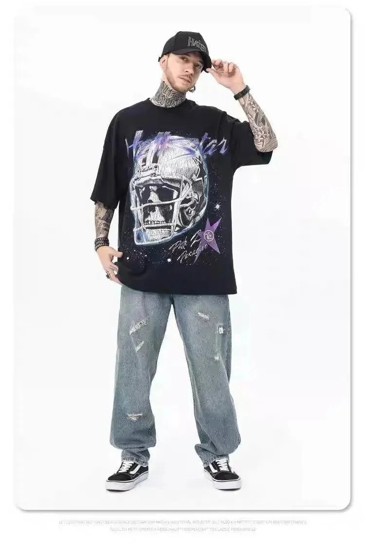 Hellstar Powered By The Stars Black Graphic T-Shirt - 8