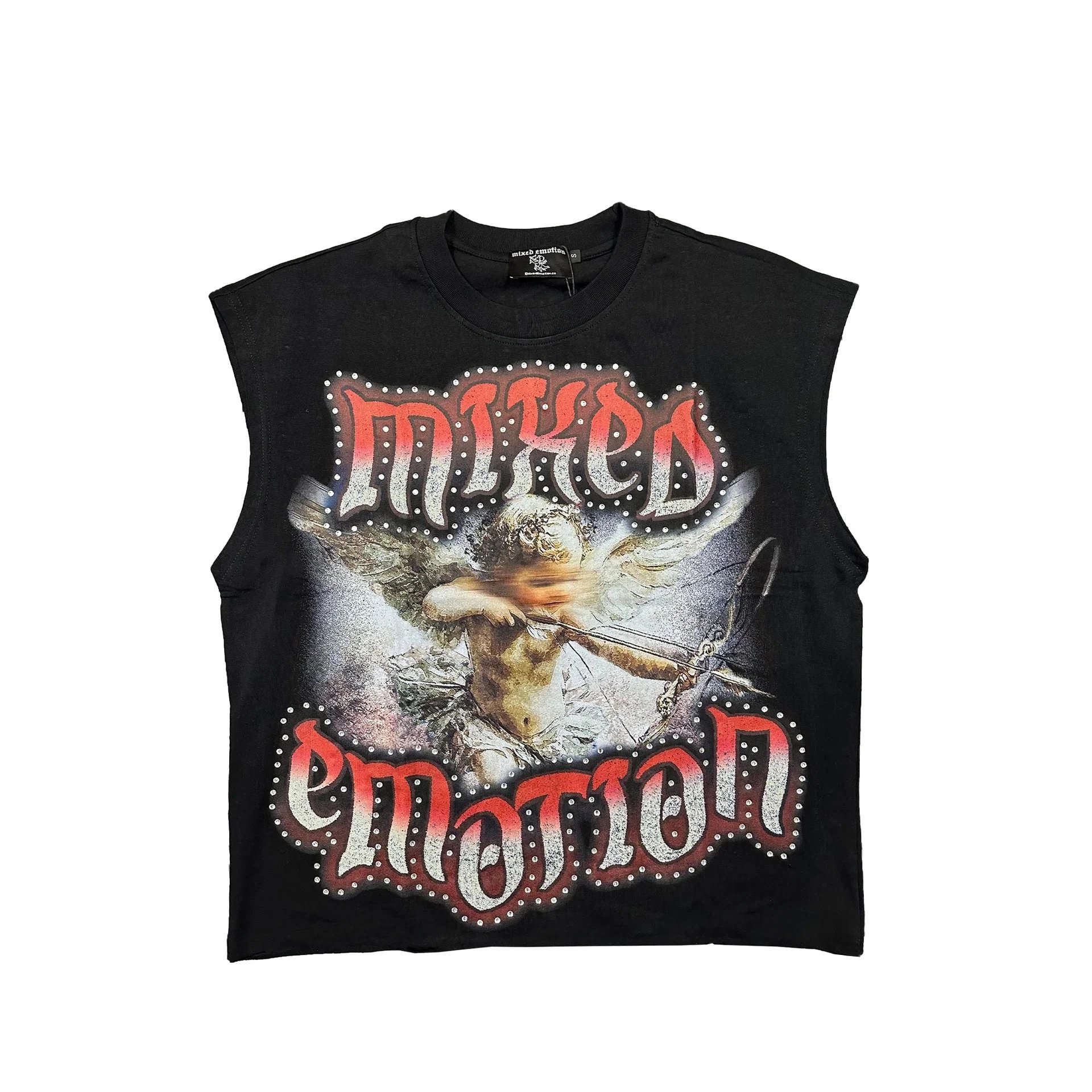 Mixed Emotion Mixed Emotion Angel Graphic Vest-Top Black