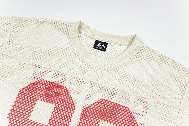 Stüssy Mesh Football Tee White - 14