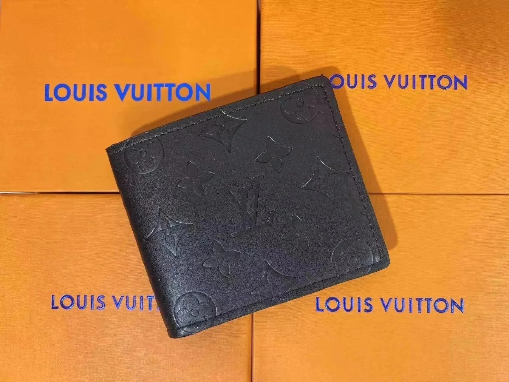 Louis Vuitton Monogram Empreinte Bifold Wallet Black