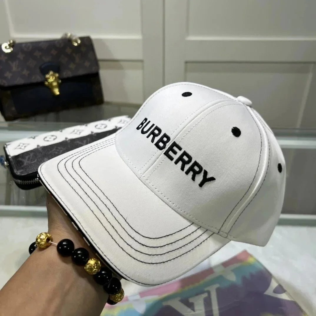 Burberry Classic Check Baseball Cap Beige - 5