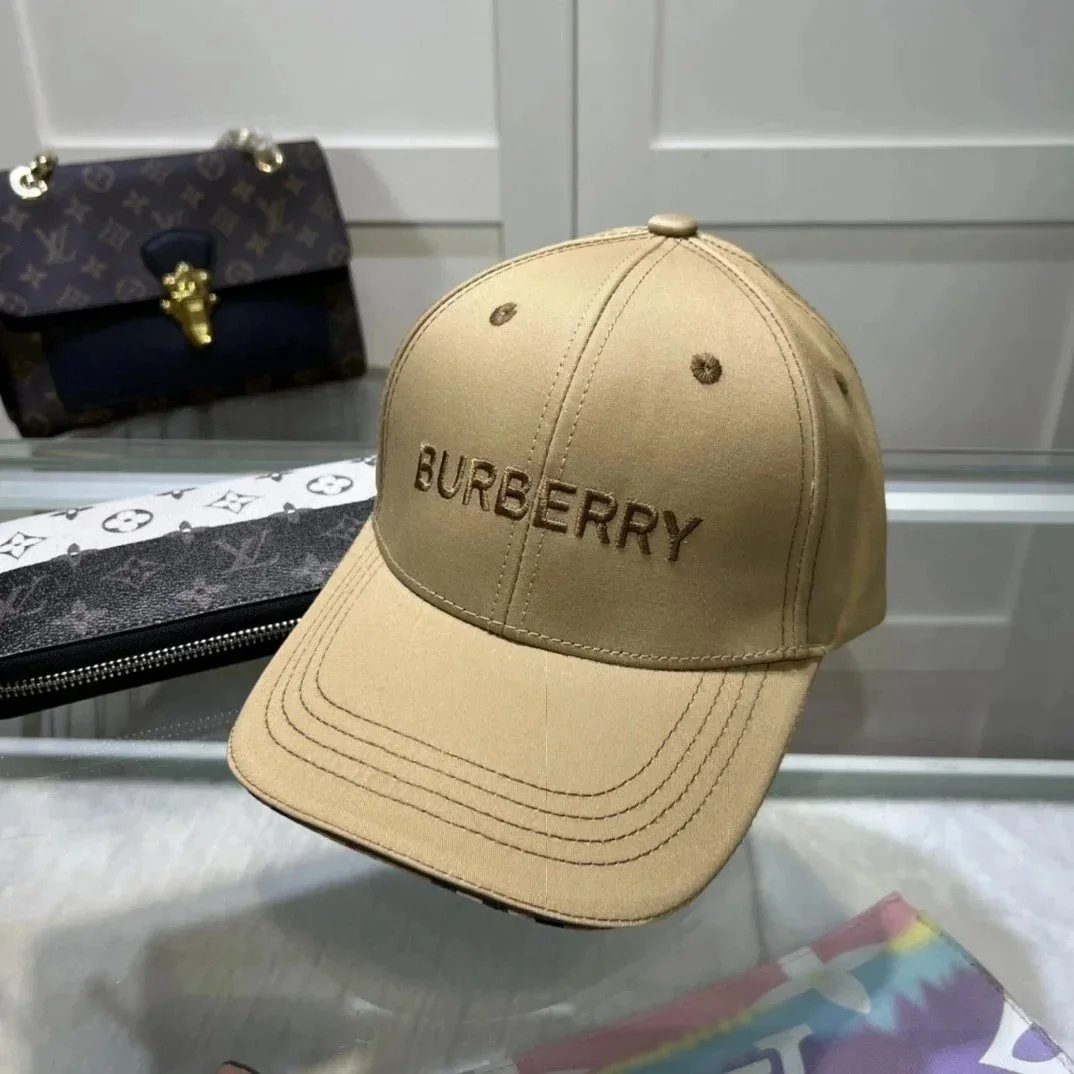 Burberry Classic Check Baseball Cap Beige - 11