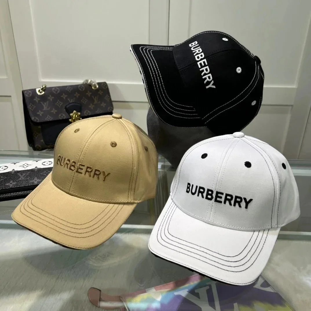 Burberry Classic Check Baseball Cap Beige - 7