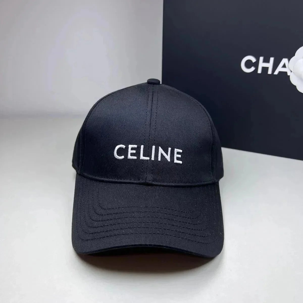 Ketav Horse Embroidery White Baseball Cap with Tan Brim - 7