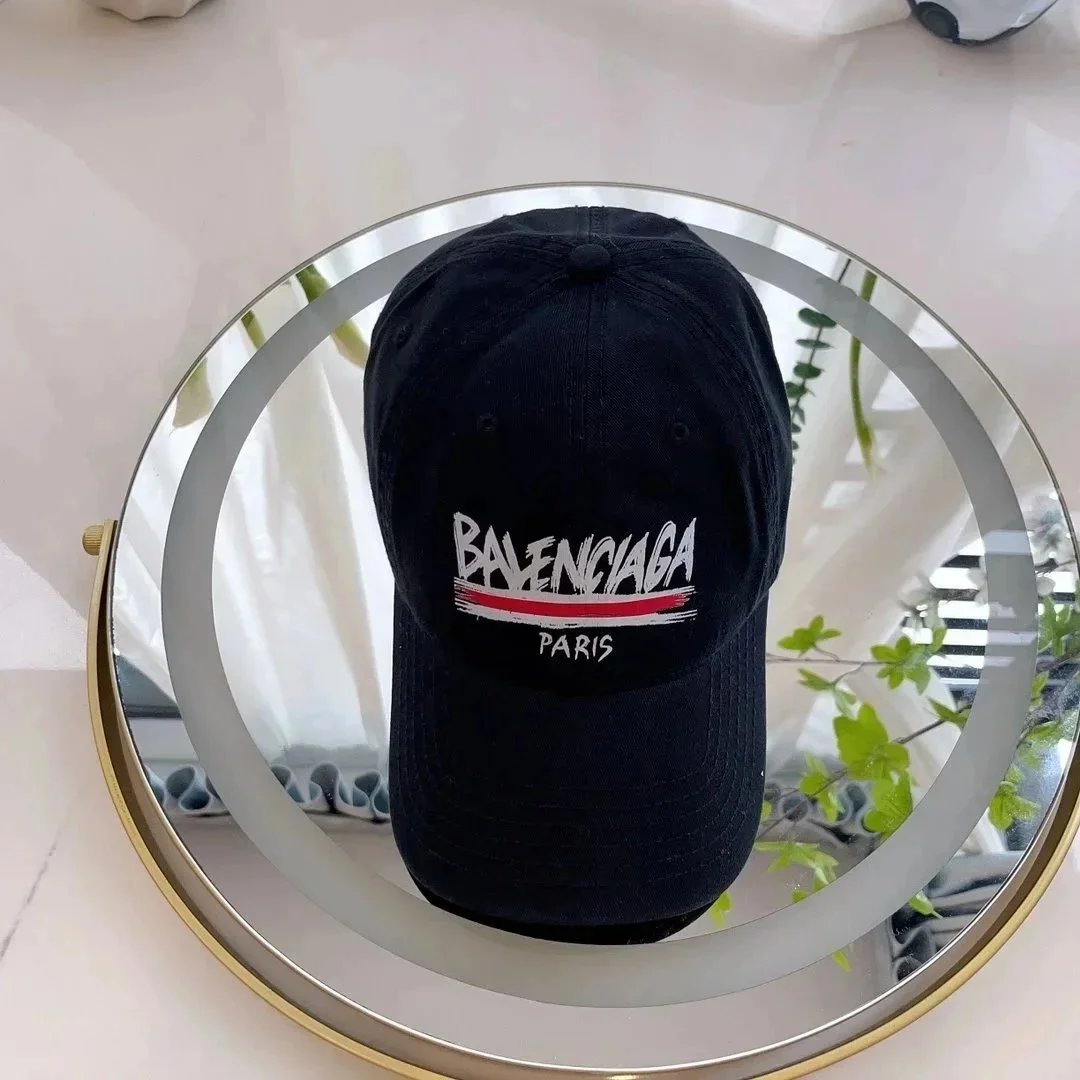Balenciaga BB Logo Embroidered Monogram Baseball Cap Gray - 11