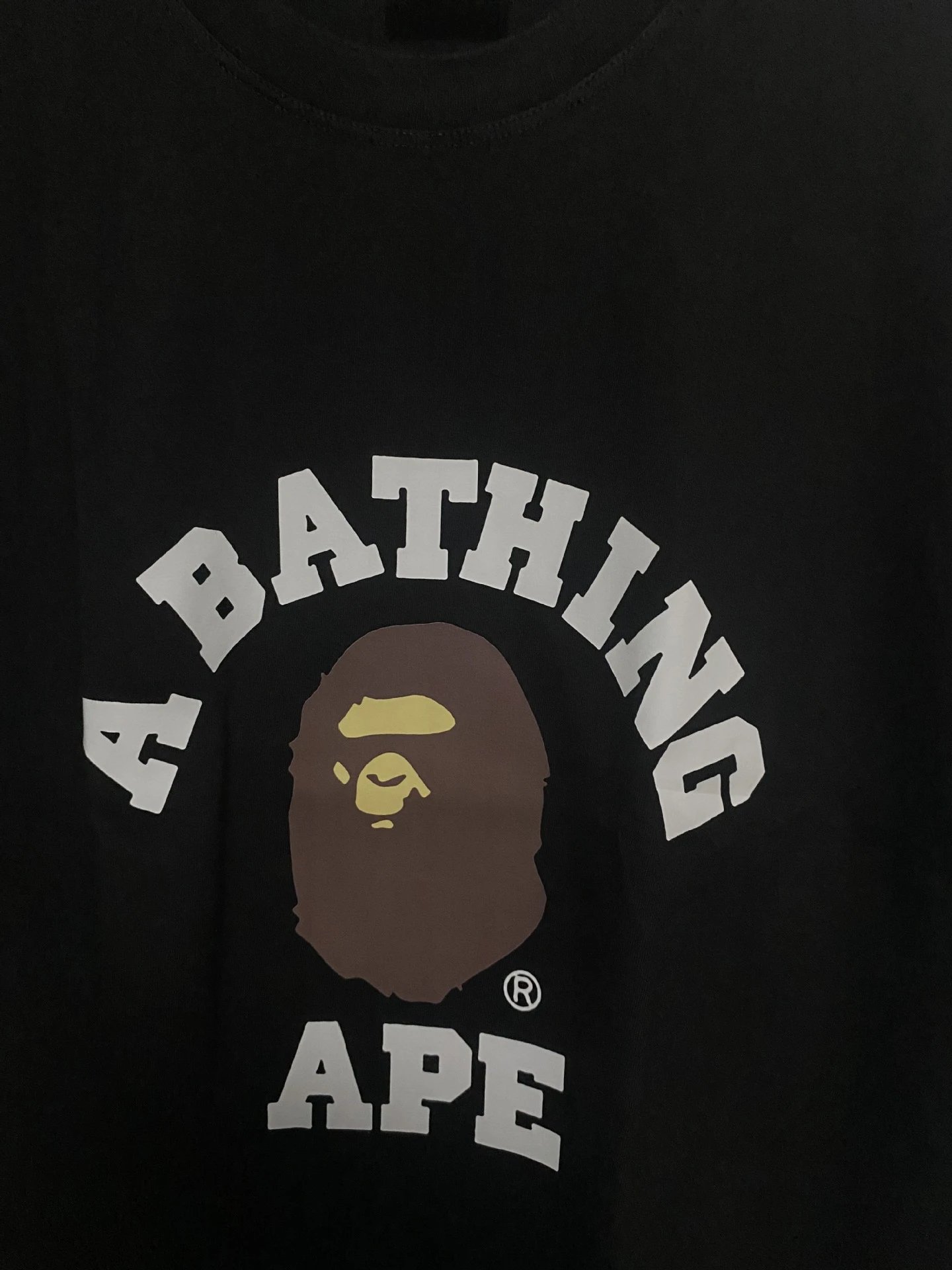 A Bathing Ape Classic猿人头印花T恤系列 Black/White/Multicolor T-Shirt - 4