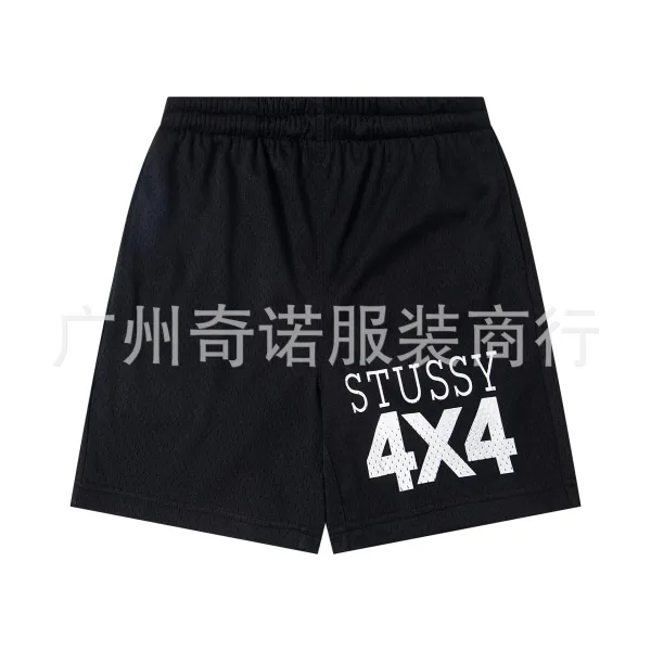 Stussy 4x4 Mesh Shorts Black - 1