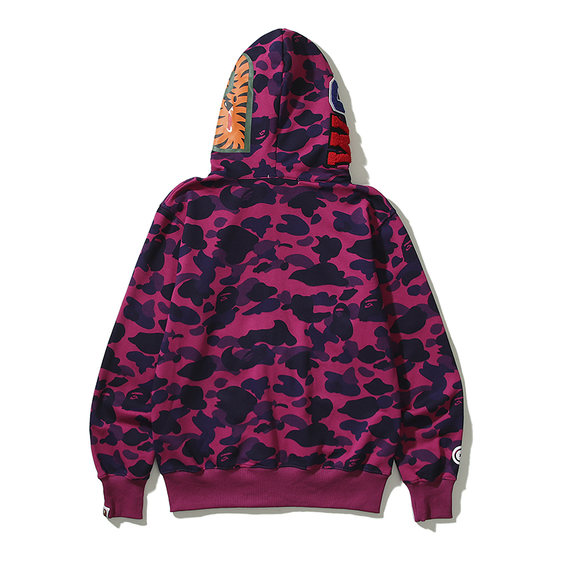 A Bathing Ape Shark Hoodie Pink Camo Hoodie - 9